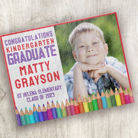 Kindergarten Foto Abschluss Puzzle