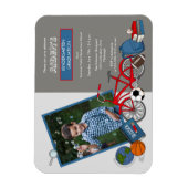 Kindergarten Foto Boy Graduation Party Einladung Magnet (Vertikal)
