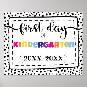 Kindergarten-Foto-Requisitenzeichen Poster