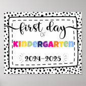 Kindergarten-Foto-Requisitenzeichen Poster (Vorne)
