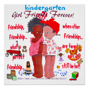 "Kindergarten-Freunde" Poster