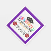 Kindergarten für Abschluss Serviette (Ecke)