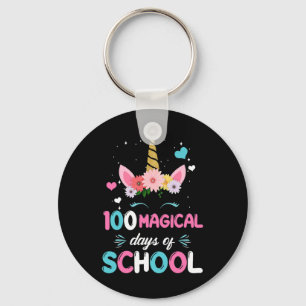 Kindergarten für Mädchen 100 magische Tage Schlüsselanhänger