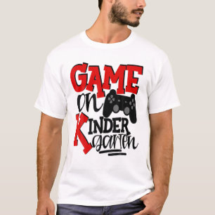 Kindergarten Gamer Video Games 1St Day School Red T-Shirt