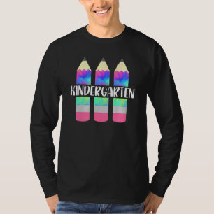 Kindergarten Gefärbte Krawatte Stift erster Schult T-Shirt