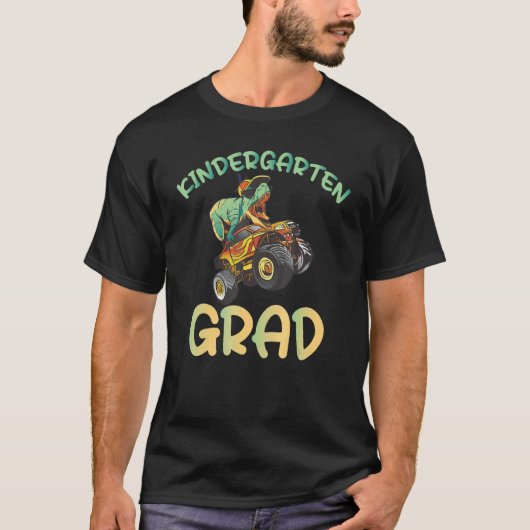 Kindergarten Grad Dinosaur T-Shirt (Vorderseite)