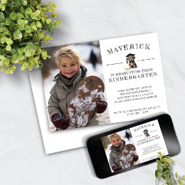 Kindergarten Grad Einladung Niedliche Scruffy Welp