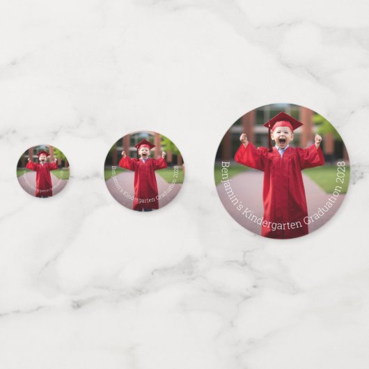 Kindergarten Grad Scruffy Puppy Table Konfetti (Vorderseiten)