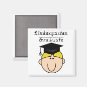 Kindergarten Graduate - Blond Boy Magnet (Vorderseite/Rückseite)