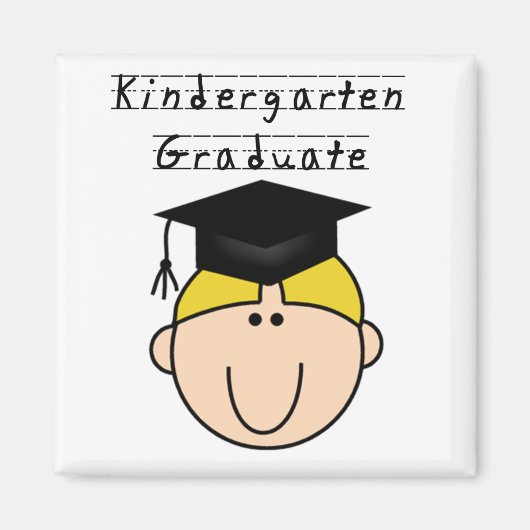 Kindergarten Graduate - Blond Boy Magnet (Vorne)