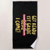 KINDERGARTEN GRADUATE - ERHALTEN SIE DIE ERSTE STU STRANDTUCH (Vorderseite)