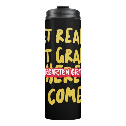 KINDERGARTEN GRADUATE - ERHALTEN SIE DIE ERSTE STU THERMOSBECHER (Vorderseite)
