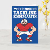 Kindergarten Graduate Glückwunsch Fußball Karte (Gelbe Blume)