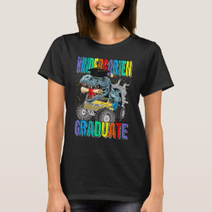 Kindergarten Graduate Monster Truck Dinosaur Gradu T-Shirt