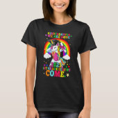 Kindergarten Graduation 2023 Magical Unicorn Girls T-Shirt (Vorderseite)