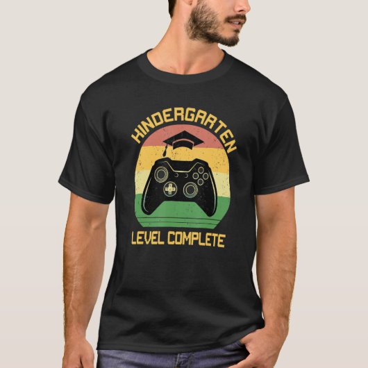 Kindergarten Graduation Level Complete Video Gamer T-Shirt (Vorderseite)