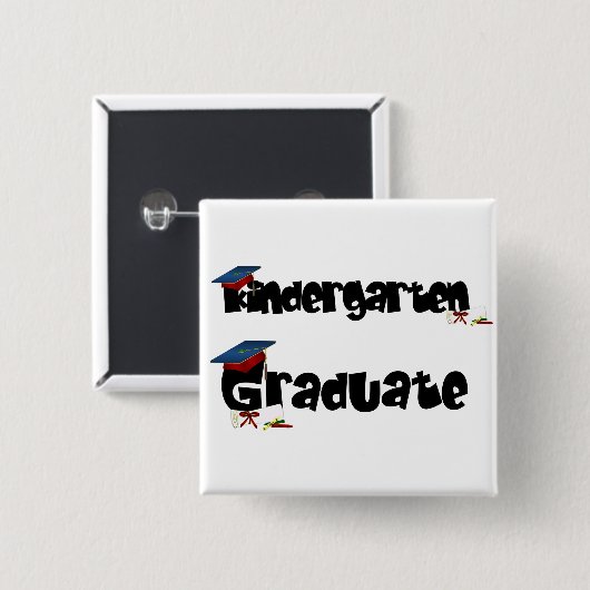 Kindergarten-graduierte T-Shirts und Geschenke Button (Vorne & Hinten)