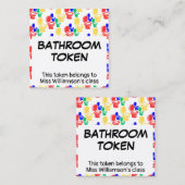 Kindergarten Grundlegende BADEZIMMER TOKEN Karte (Vorne/Hinten)