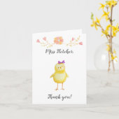 Kindergarten Grundschullehrer Vielen Dank Karte (Gelbe Blume)