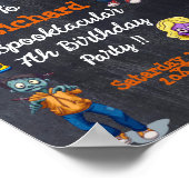 Kindergarten Halloween-Kostüm Geburtstagsposter Poster (Ecke)