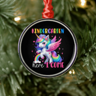 Kindergarten Hier Komme Ich Einhorn Zurück Zur Sch Ornament Aus Metall