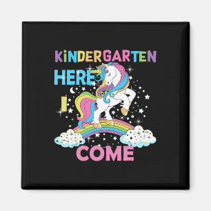 Kindergarten Hier komme ich zum Kindergarten Girl Magnet