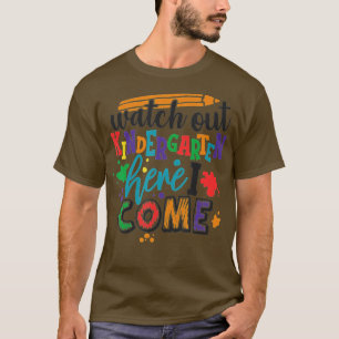 KINDERGARTEN HIER SEHEN ICH ZUM SCHULlehrer T-Shirt