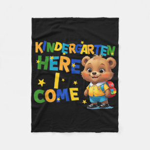 Kindergarten, ich komme, zurück zur Schule Baby Bä Fleecedecke