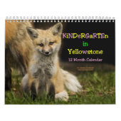 Kindergarten in Yellowstone-Kalender Kalender (Titelbild)