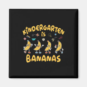 Kindergarten ist Bananas Funny Teacher Schüler 1 Magnet