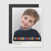 Kindergarten Jahr Foto Keepake Magnet (Vorne/Hinten)