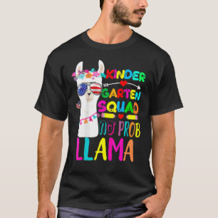 Kindergarten Keine Probleme Llama Lehrer T-Shirt