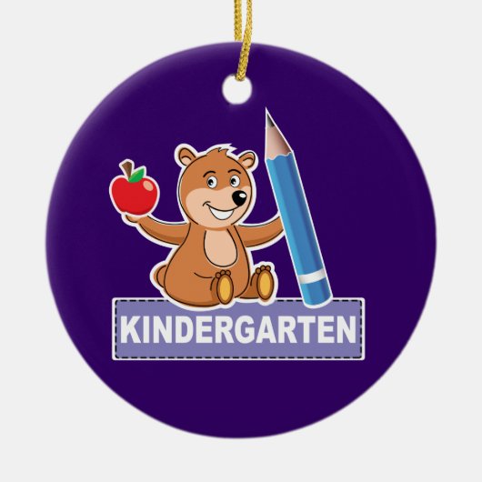 Kindergarten Keramikornament (Vorne)