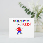Kindergarten Kid Boys Postkarte (Stehend Vorderseite)