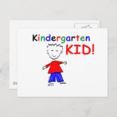 Kindergarten Kid Boys Postkarte (Vorne/Hinten)