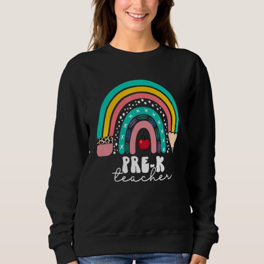 Kindergarten Kid Kindergarten Rainbow Back Sweatshirt (Vorderseite)