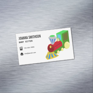 Kindergarten Kinderbetreuung Babysitter Magnetische Visitenkarte