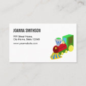 Kindergarten Kinderbetreuung Babysitter Visitenkarte (Rückseite)