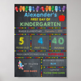 Kindergarten Kindergarten Kindergarten-Sign BOB, C Poster