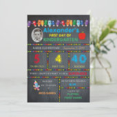 Kindergarten Kindergarten Kinderkarte BOOT, Chalkb Ankündigung (Stehend Vorderseite)