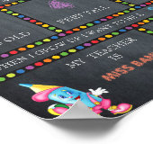 Kindergarten Kindergarten-Sign BOY, Chalkboard Poster (Ecke)