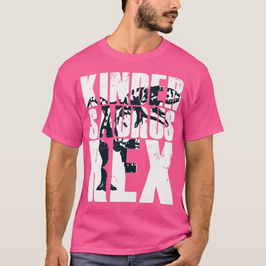 Kindergarten Kindersaurus Rex Tyrannosaurus Dinosa T-Shirt (Vorderseite)