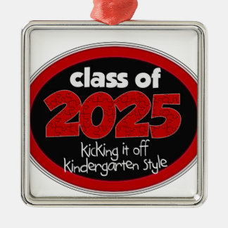 Kindergarten-Klasse 2025 des Schulkindergrades Silbernes Ornament