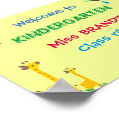 Kindergarten-Klasse, Klassenzimmer-Zeichen und Leh Poster (Ecke)