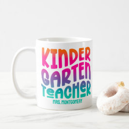 Kindergarten Lehrer Colorful Ombre Kaffeetasse