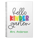Kindergarten Lehrer Hallo Kindergarten Notizblock (Vorderseite)