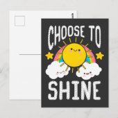 Kindergarten Lehrer Inspiration Kid Niedlich Sonne Postkarte (Vorne/Hinten)