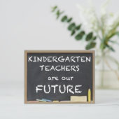 KINDERGARTEN LEHRER SIND UNSERE ZUKUNFT POSTKARTE (Stehend Vorderseite)
