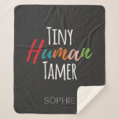 Kindergarten Lehrer Tiny Human Tamer Personalisier Sherpadecke (Vorderseite)