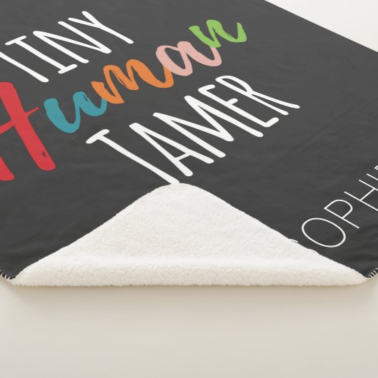 Kindergarten Lehrer Tiny Human Tamer Personalisier Sherpadecke (3/4)